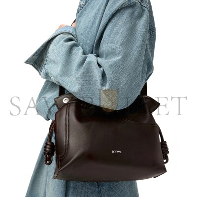 LOEWE PANTA MEDIUM FLAMENCO CLUTCH IN SHINY CALFSKIN A411FC1XBV (30*24.5*10.5cm)